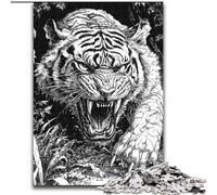 Jigsaw Puzzle 1000 Pieces White Tiger cardboard Jigsaw Puzzles 26X38CM for Teenagers & Family Fun - DIY Brain Teaser Game Gift