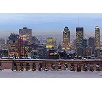 Jigsaw Puzzle 1000 Pieces Winter City Skyscrapers Montreal, Canada 52x38cm