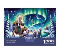 Jigsaw Puzzle 1000 Pieces Winter Fantasy Scene Adult Jigsaw Puzzle Brain Teaser Game Staycation Kill Time Deal As Gifts for The Whole Family 70x50cm/1000pcs