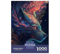 Jigsaw Puzzle 1000 Pieces Wolf Illusion Puzzles for Adults Toy Wall Decor Hand Speed Race Deal As Gifts for The Whole Family 52x38cm/1000pcs