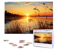 Jigsaw Puzzle 1000 Pieces Wooden Puzzle Reeds by The River Photo Puzzle Personalized Picture Puzzle for Adult Custom Puzzles Challenging Puzzles for Family Wedding Gift