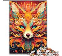 Jigsaw Puzzle 1000 Pieces Yellow Fox cardboard Jigsaw Puzzles for Adults 26x38cm for Birthdays And Holidays