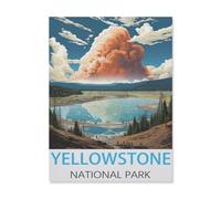 Jigsaw Puzzle 1000 Pieces，Yellowstone National Park，Large Family Puzzle Game Artwork for Adults Teens（38x52cm）-FK16
