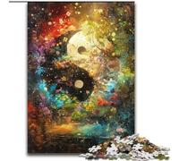 Jigsaw Puzzle 1000 Pieces Yin Yang Tai Chi Made of cardboard, High-Difficulty Brain Teaser for Teenagers size 38x26CM An for Christmas Or Birthdays