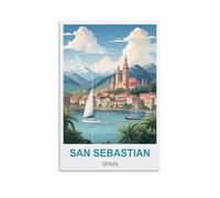 Jigsaw Puzzle 1000 PieceSan Sebastian Spain，Jigsaw Puzzle 1000 Pieces Adults Family Games For Adults Fun For Kids Decompression Toy 38x26cm