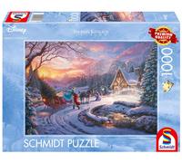 Jigsaw Puzzle 1000 PQ T.Kinkade Cinderella Comes Home for Christmas 113368
