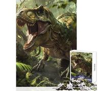 Jigsaw Puzzle 1000 Prehistoric Dinosaurs Land Toy Wall Decor Great Gift for Games Educational Game with Fully Interlocking Randomly Shaped Pieces Size 38x26cm