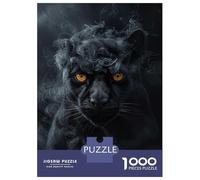 Jigsaw Puzzle 1000 Puma in Black Smoke Teenager Puzzles Brain Teaser Game Presents for Women Unique Gifts for Birthday And Christmas 38x26cm/1000pcs