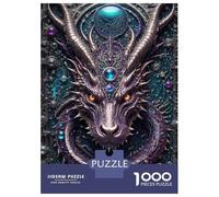 Jigsaw Puzzle 1000 Quantum Dragon Portrait Jigsaw for Adults Family Game Analysis And Logic Unique Gifts for Birthday And Christmas 52x38cm/1000pcs