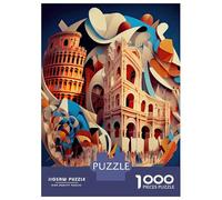 Jigsaw Puzzle 1000 Rome Colosseum 3 Adult Jigsaw Puzzle Brain Teaser Game Precision Cutting Unique Gifts for Birthday And Christmas 70x50cm/1000pcs