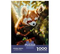 Jigsaw Puzzle 1000 Sleepy Red Panda Teenager Puzzles Brain Teaser Game Presents for Women Unique Gifts for Birthday And Christmas 38x26cm/1000pcs