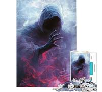 Jigsaw Puzzle 1000 Spectral Figure in Smoke Difficult And Challenge Analysis And Logic Educational Games Suitable for Ages 14 And Up (38x52cm)