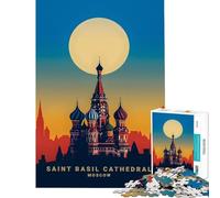 Jigsaw Puzzle 1000 ST Basil Cathedral Relaxing Games Addictive Toys to Cultivate Patience Great Gifts And Toys Birthday Present (Size 38x26cm)