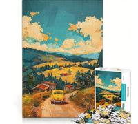 jigsaw puzzle 1000 Studio Ghibli-Style Countryside | 75x50cm Home Decoration Artists' Collection, Fine Arts for is ideal as a gift