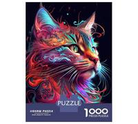 Jigsaw Puzzle 1000 The Trusting Cat Adult Jigsaw Puzzle Brain Teaser Game Precision Cutting Unique Gifts for Birthday And Christmas 52x38cm/1000pcs