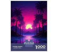 Jigsaw Puzzle 1000 Tropical Neon Dreams Jigsaw for Adults Family Game Analysis And Logic Unique Gifts for Birthday And Christmas 38x26cm/1000pcs