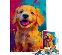 Jigsaw Puzzle 1000 Vibrant Puppy Joy Addictive Toys to Cultivate Patience Practical Game Pattern Assembly Great Gifts And Toys (size 38x26cm)