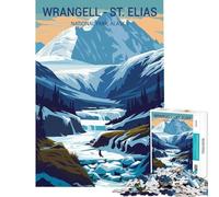 Jigsaw Puzzle 1000 Wrangell St Elias Educational Games for Educational Game Challenge Toy Great Gifts And Toys Staycation Kill Time (Size 50x75cm)