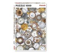 Jigsaw Puzzle 1000pc Multicolour Cardboard Vintage Clock Relaxing Design 66x50cm