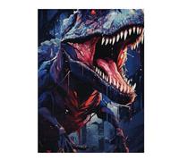 Jigsaw Puzzle 1000pcs(52x38cm) Jurassic Terror T-Rex Artwork Puzzles for Adults Family Games Pattern Assembly Deal As Gifts for The Whole Family 1000pcs(52x38cm)