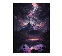 Jigsaw Puzzle 1000pcs(52x38cm) Thunderstorm Reflections Teenagers Puzzles Hands-on Game Analysis And Logic Deal As Gifts for The Whole Family 1000pcs(52x38cm)