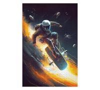 Jigsaw Puzzle 1000pcs(75x50cm) Space Skateboarding Adventure -1 Puzzles for Adults Family Games Pattern Assembly Deal As Gifts for The Whole Family 1000pcs(75x50cm)