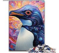 Jigsaw Puzzle 1000Pieces Colorful Penguin Jigsaw Puzzles for Adults Family Interactive Game, Brain Teaser Gift, Educational Toy (Size 26x38 cm)