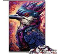 Jigsaw Puzzle 1000Pieces Colorful Woodpecker Challenging Puzzles Family Interaction & Fun Gift, Vibrant Abstract Design (Size 26x38 cm)