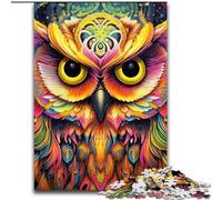 Jigsaw Puzzle 1000Pieces Pink Owl 1000Piece Jigsaw Puzzles for Adults with Family Interactive Game, for Ages 14+ (Size 26x38 cm)