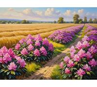 Jigsaw Puzzle 120 Pieces Butterfly Flower, Premium Jigsaws 120 pieces for Adults & Teens, Precision Fit Thick Board, for for Men & Women, Finished Size 25x20cm Field