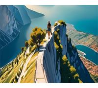 Jigsaw Puzzle 120 Pieces Mountain Scenery, Premium Jigsaws 120 pieces for Adults & Teens, Precision Fit Thick Board, for for Men & Women, Finished Size 25x20cm Bay