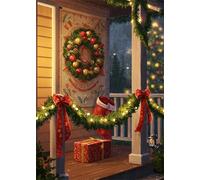 Jigsaw Puzzle 120 Pieces Rainy Day, Premium Jigsaws 120 pieces for Adults & Teens, Precision Fit Thick Board, for for Men & Women, Finished Size 25x20cm Christmas Corridor