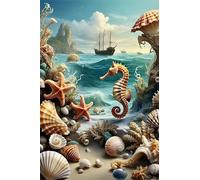 Jigsaw Puzzle 1200 piece,Ocean Shell Seahorse Puzzles for Adults,Educational Game Challenge Toy 1200 Pieces DIY puzzles Family Decoration puzzle