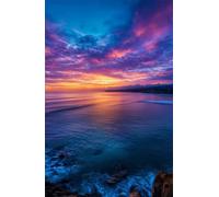 Jigsaw Puzzle 150 Pieces for Adults (14 Years +), Challenging Ocean Afterglow Puzzle for Whole for Men Women
