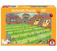 Schmidt Spiele 56358 Football Finals in Football Stadium, Children's Puzzle, 150 Pieces, Multi-Coloured