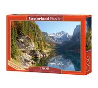 CASTORLAND 1500 Piece Jigsaw Puzzle, Gosausee, Austria, Idyllic Puzzle, Mountain View, Adult Puzzle, Castorland C-152018-2