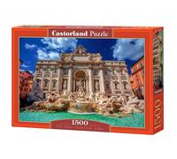 Castorland - 1500 Piece Jigsaw Puzzle - The Trevi Fountain, Rome - Baroque Adult Puzzle (C-152230-2)