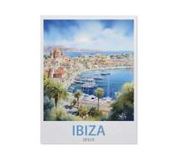 Jigsaw Puzzle 1500 Piece，Ibiza Spain，Adult Puzzle DIY Kit Paper Puzzle Modern Home Decor Unique Gift（57x87cm）-EE7