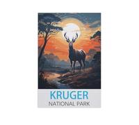 Jigsaw Puzzle 1500 Piece，Kruger National Park，Classic Puzzle DIY Kit Paper Toy Unique Gift Home Decor（57x87cm）-FV18