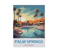 Jigsaw Puzzle 1500 Piece,Palm Springs California,Adult Puzzle DIY Kit Paper Puzzle Modern Home Decor Unique Gift-CJ235-57x87cm