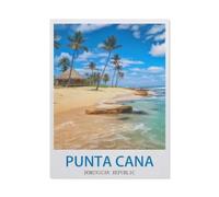 Jigsaw Puzzle 1500 Piece，Punta Cana Dominican Republic，Classic Puzzle DIY Kit Paper Toy Unique Gift Home Decor（57x87cm）-EB77