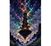 Jigsaw Puzzle 1500 Pieces Dreamy Lighthouse with Letters on Back & Poster 1500 Piece Jigsaw Puzzles for Adults Seniors 34.3x22.44 inch