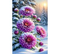 Jigsaw Puzzle 1500 Pieces for Adults (14 Years +), Challenging Winter Chrysanthemums Puzzle for Whole for Men Women