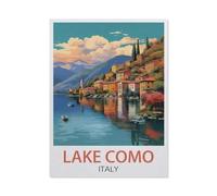 Jigsaw Puzzle 1500 Pieces for Adults，Lake Como Italy，Teens Boys Girls Puzzles Difficult Thick Sturdy Pieces Challenging Puzzle for Party Games（57x87cm）-EW9