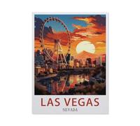 Jigsaw Puzzle 1500 Pieces for Adults,Las Vegas Nevada,Teens Boys Girls Puzzles Premium Quality Fun Family Challenging Puzzles for Birthday 57x87cm-EX30