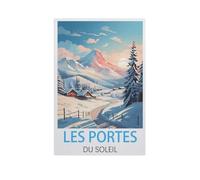 Jigsaw Puzzle 1500 Pieces for Adults，Les Portes Du Soleil，Large Puzzle Game Artwork for Adults Teens（57x87cm）-FR59