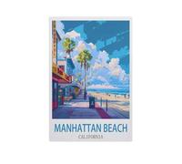 Jigsaw Puzzle 1500 Pieces for Adults，Manhattan Beach California，Kids Teens Large Families Puzzle Game（57x87cm）-GC57
