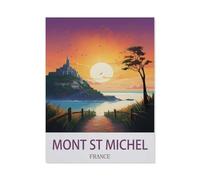 Jigsaw Puzzle 1500 Pieces for Adults，Mont St Michel France，Teens Boys Girls Puzzles Premium Quality Fun Family Challenging Puzzles for Birthday（57x87cm）-DZ69