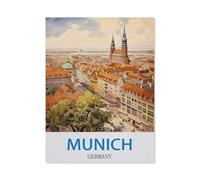 Jigsaw Puzzle 1500 Pieces for Adults，Munich Germany，Large Puzzle Game Artwork for Adults Teens, Family Decorations, Unique Puzzle Gift（57x87CM）-CL82