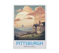 Jigsaw Puzzle 1500 Pieces for Adults，Pittsburgh Pennsylvania，Large Puzzle Game Artwork for Adults Teens（57x87cm）-FG38
